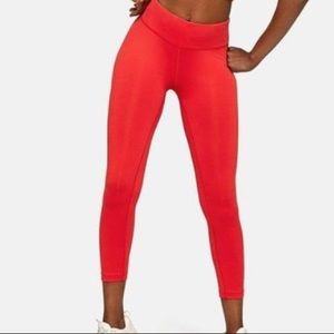 Outdoor voices tech sweat leggings red size M